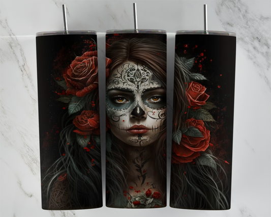 Red Floral Catrina DOTF