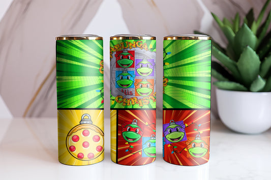 Cowabunga Christmas Tumbler Wrap
