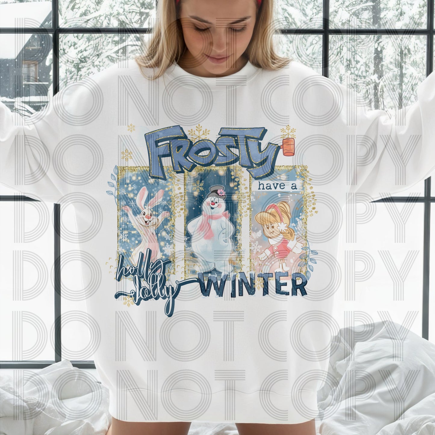 Frosty Have A Holly Jolly Winter  DTF Print