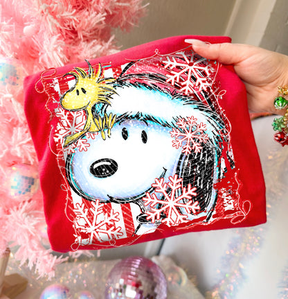 Christmas Snoopy DTF Print