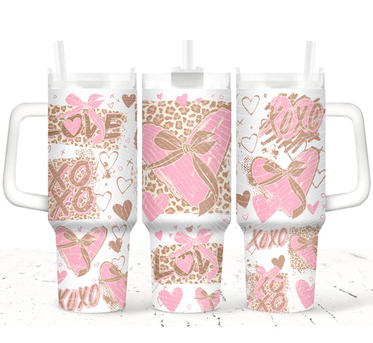 Leopard Love 40 oz Tumbler Print