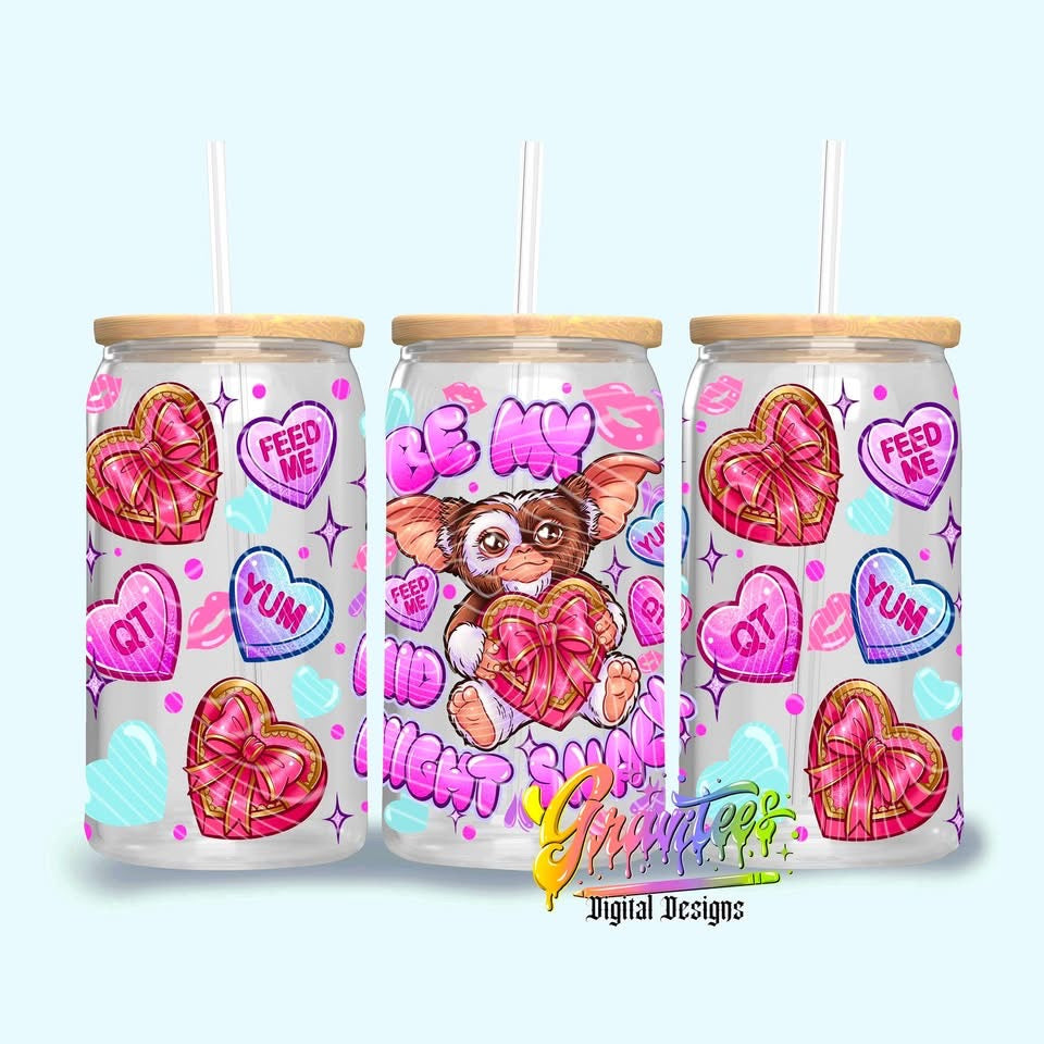 Be My Midnight Snack 16 oz Glass Wraps