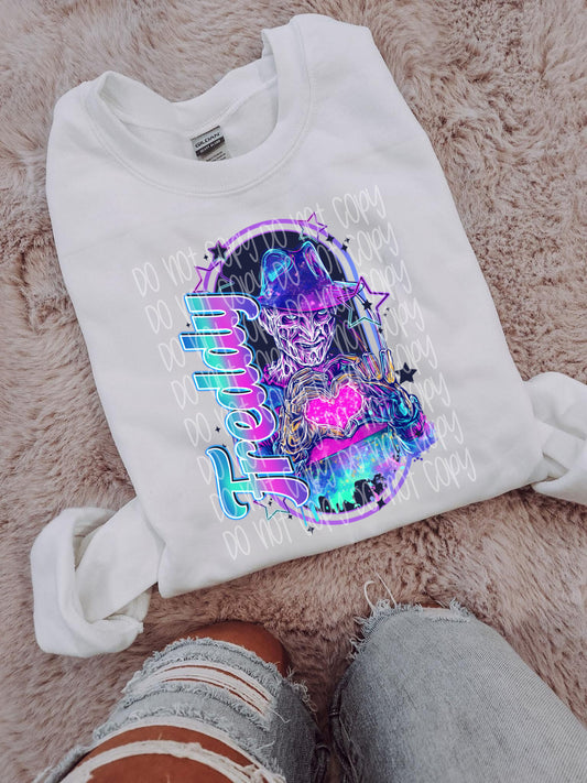 Heart hands Freddy DTF Prints