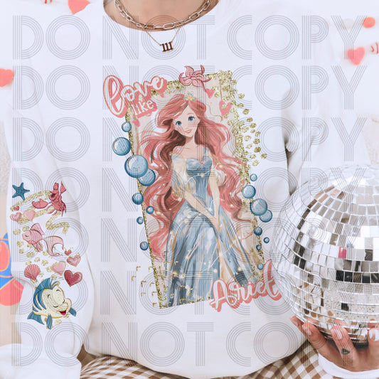 Love Like Ariel DTF Print