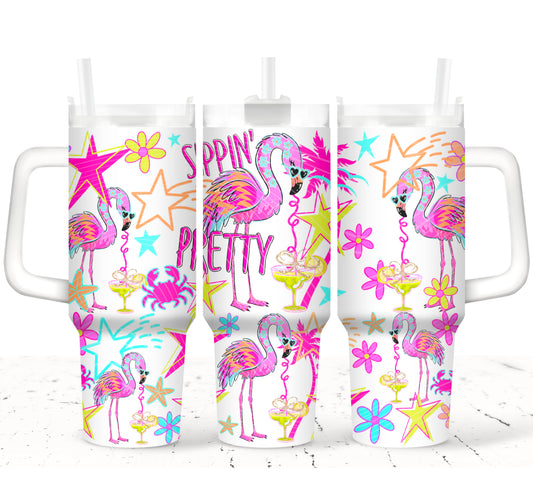 Sippin’ Pretty 40 oz Tumbler Prints