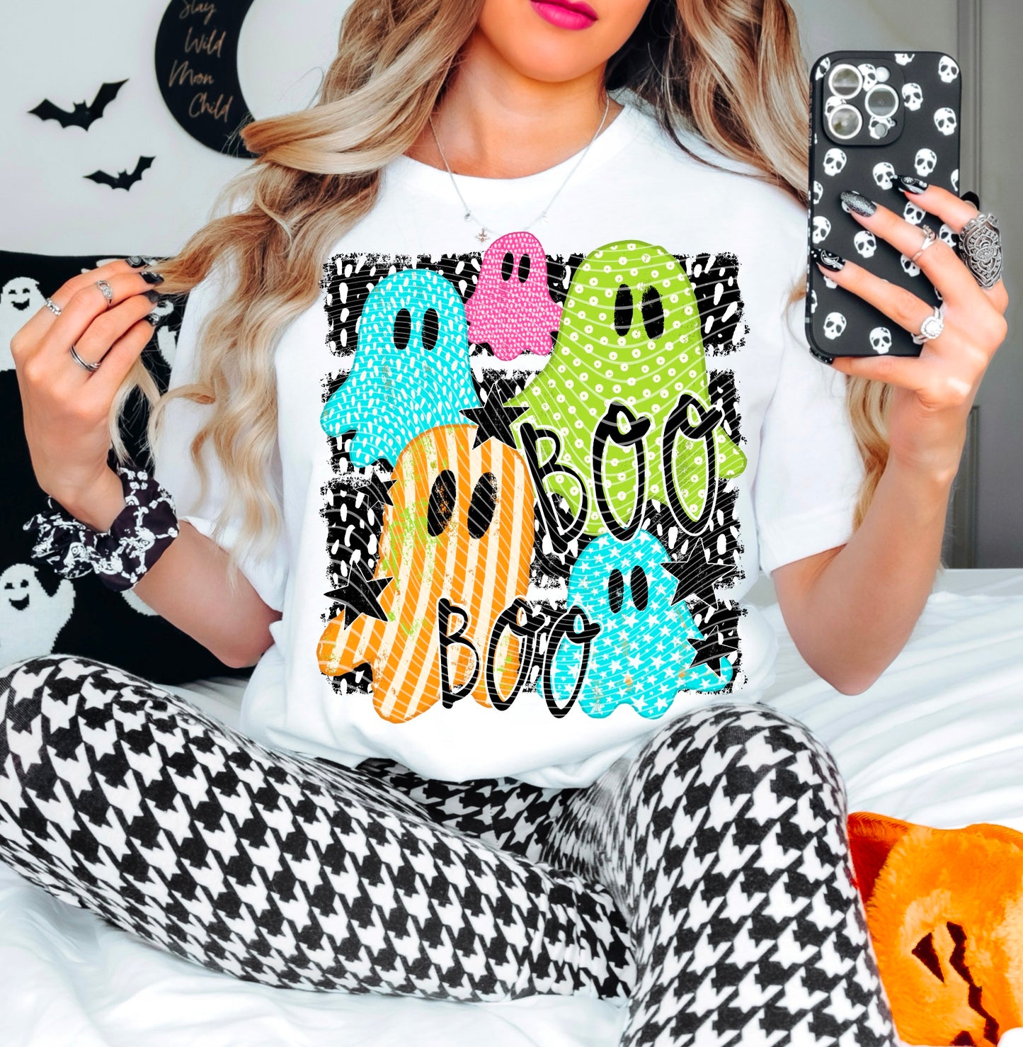 Boo Ghost DTF Print