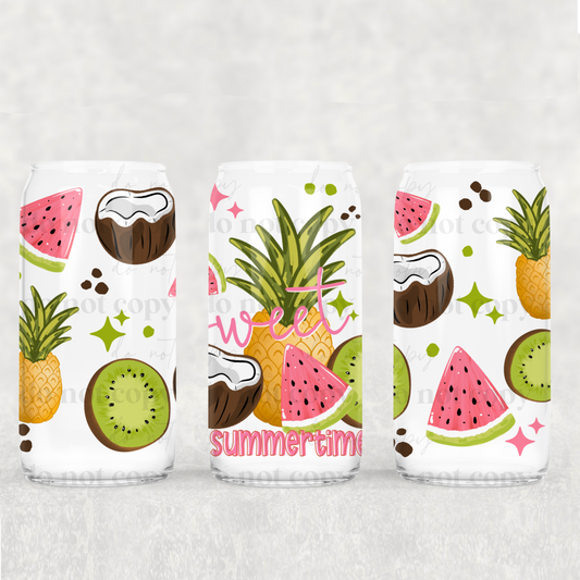 Sweet Summertime 16 oz Glass Wrap