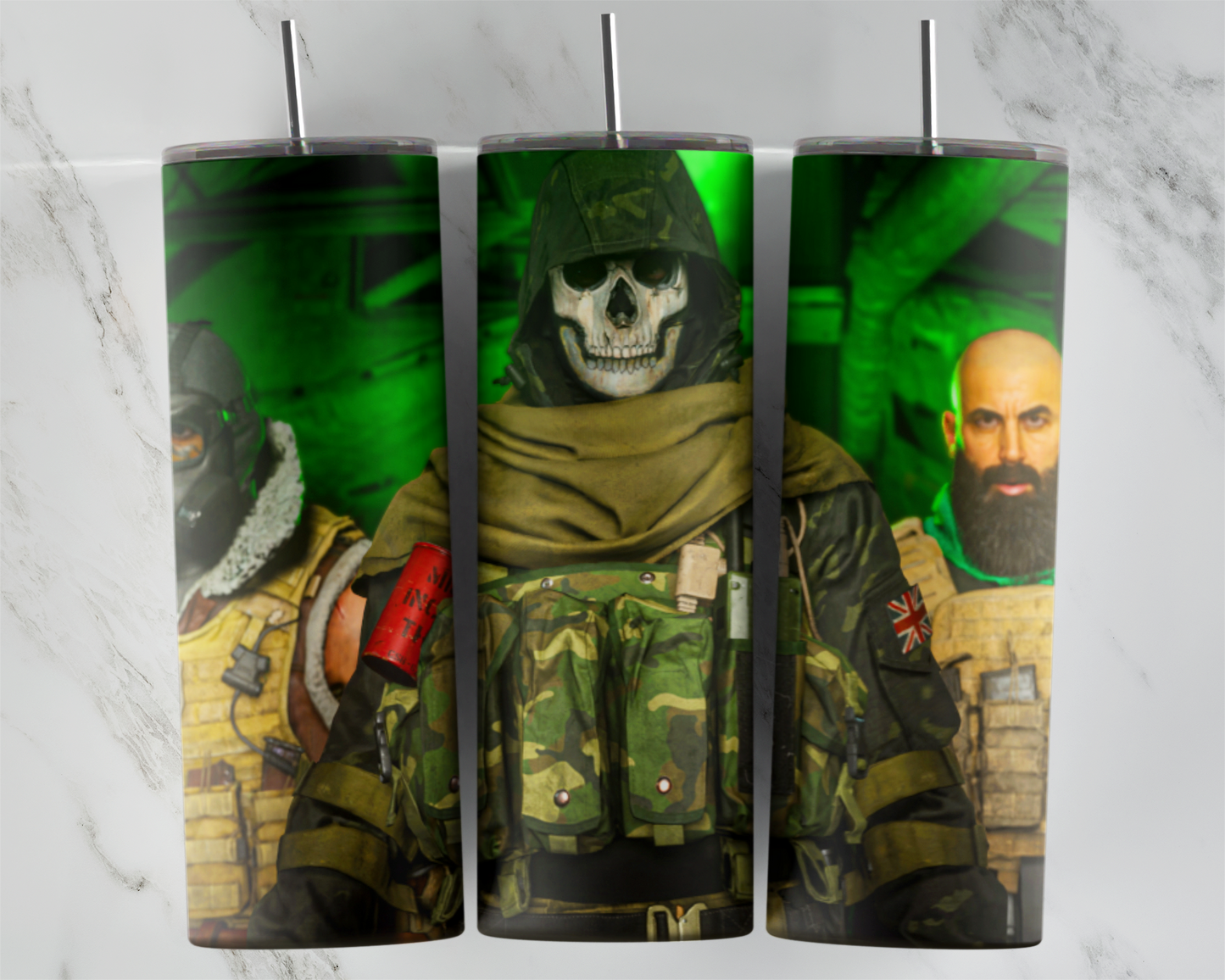 COD Gaming Green Glow Prints