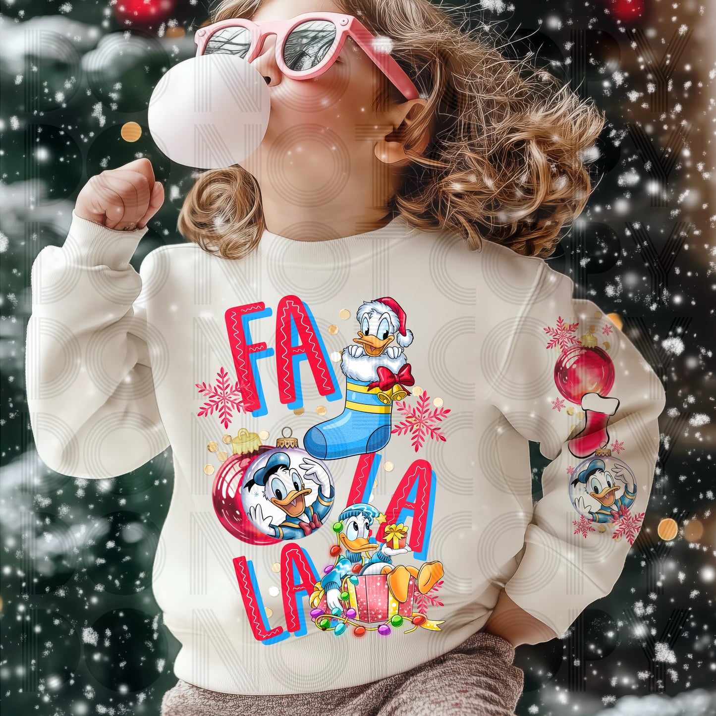 Fa La La Donald DTF Prints