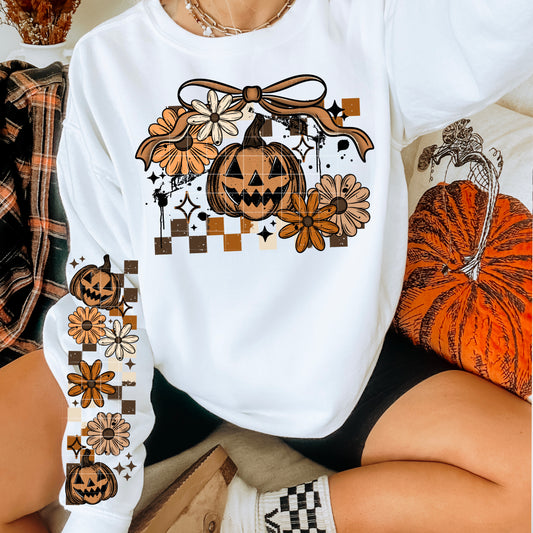 Pumpkin Florals DTF Prints