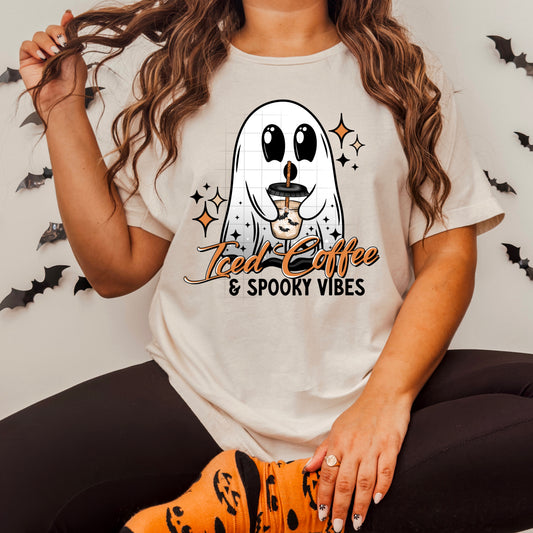 Iced Coffee & Spooky Vibes DTF Prints