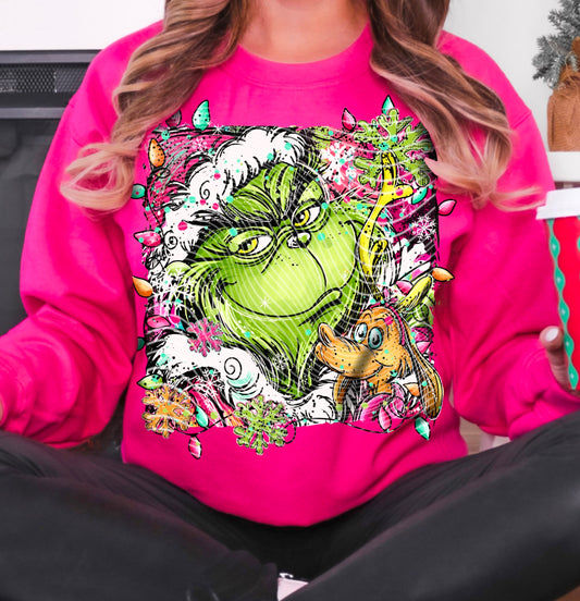 Mr Green Christmas DTF Prints