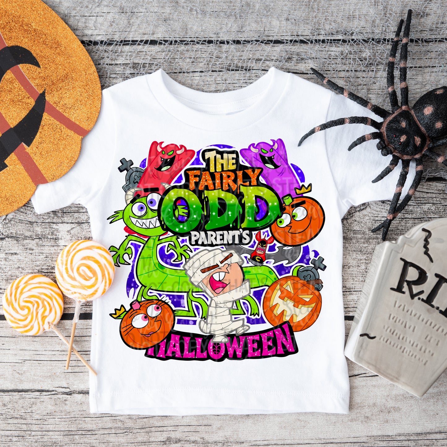 Halloween Oddparent DTF Prints