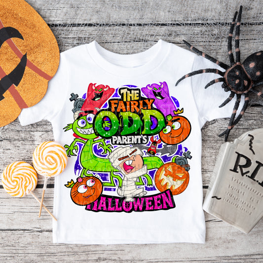 Halloween Oddparent DTF Prints