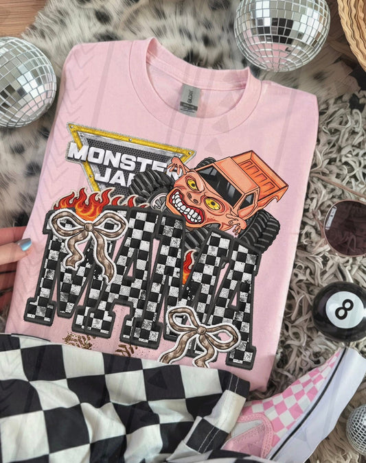 MJ Zombie Mama (with Bows) Faux Embroidery DTF Prints