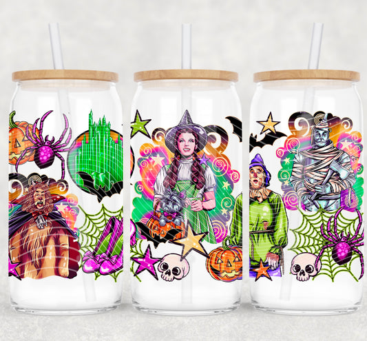Halloween Oz 16 oz Glass Wraps