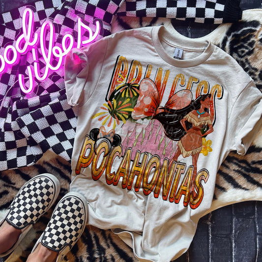 Princess Pocahontas DTF Prints