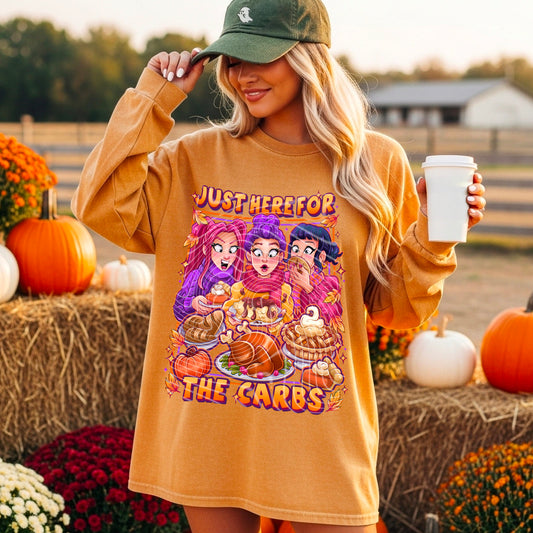 Just Here For The Carbs DTF Prints