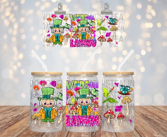 We’re All Labubu Here 16 oz Glass Wraps