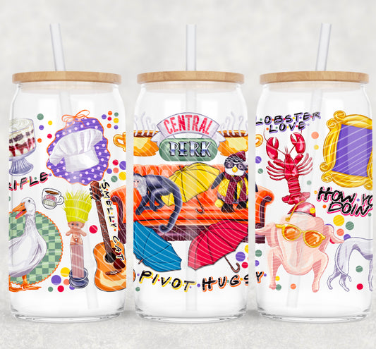 Central Perks 16 oz Glass Wraps