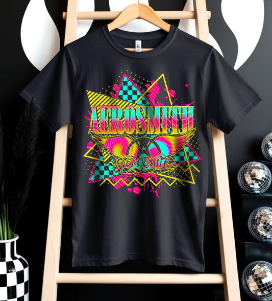 Aerosmith Neon DTF Prints