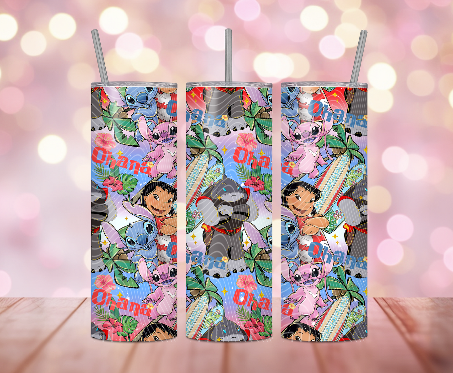 Polaroids Ohana Friends Tumbler Wrap