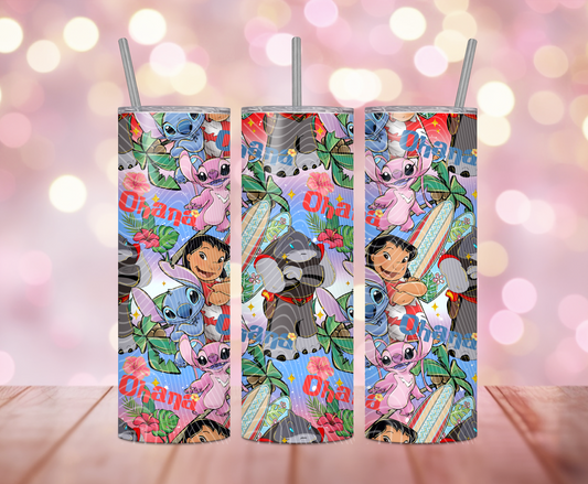 Polaroids Ohana Friends Tumbler Wrap