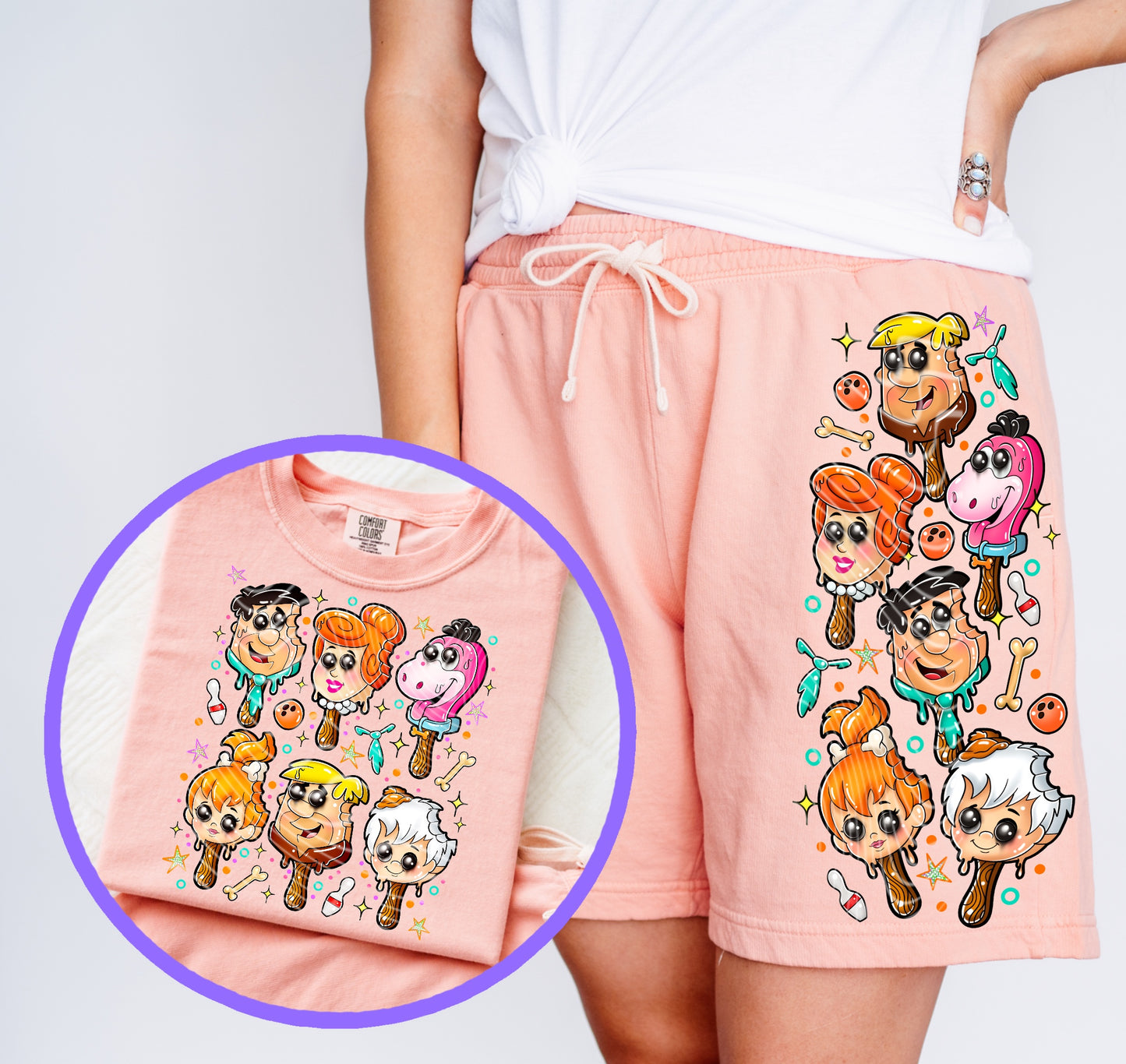 Flinstones Ice Cream DTF Print