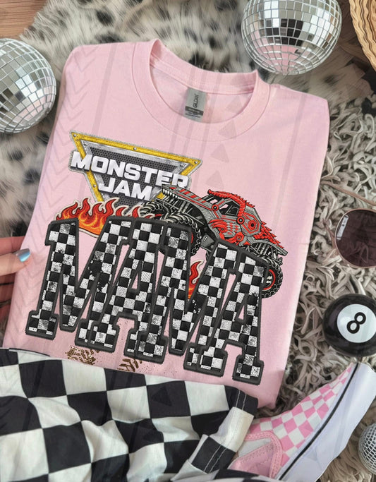 MJ ThundeROARus Mama (no Bows) Faux Embroidery DTF Prints