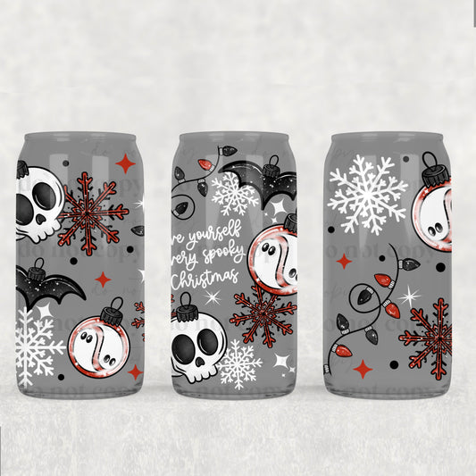 Have Yourself A Very Spooky Christmas 16 oz Glass Wraps