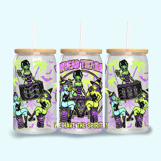 Undead Tiki Ghouls 16 oz Glass Wrap