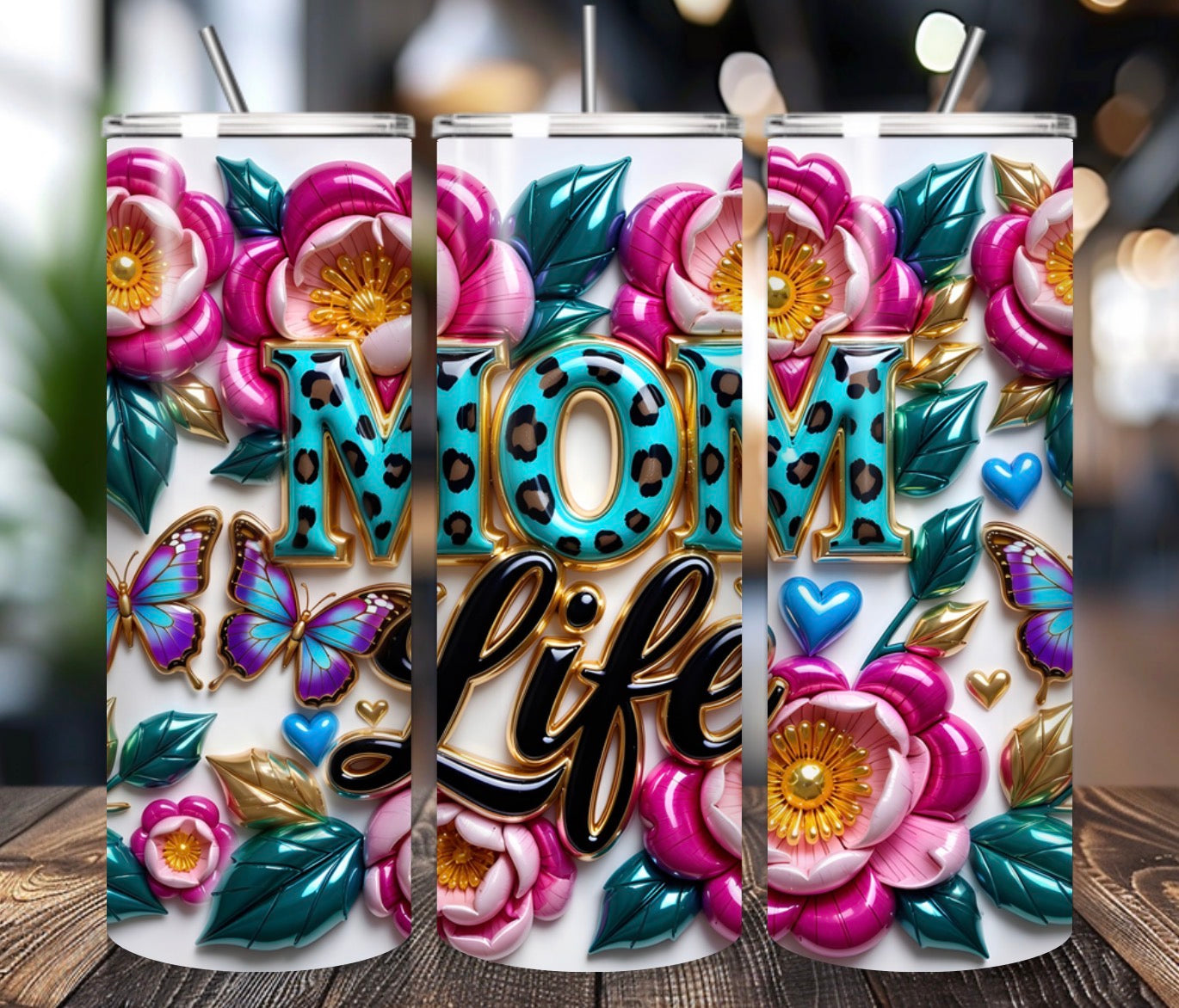 Mom Life Tumbler Wrap