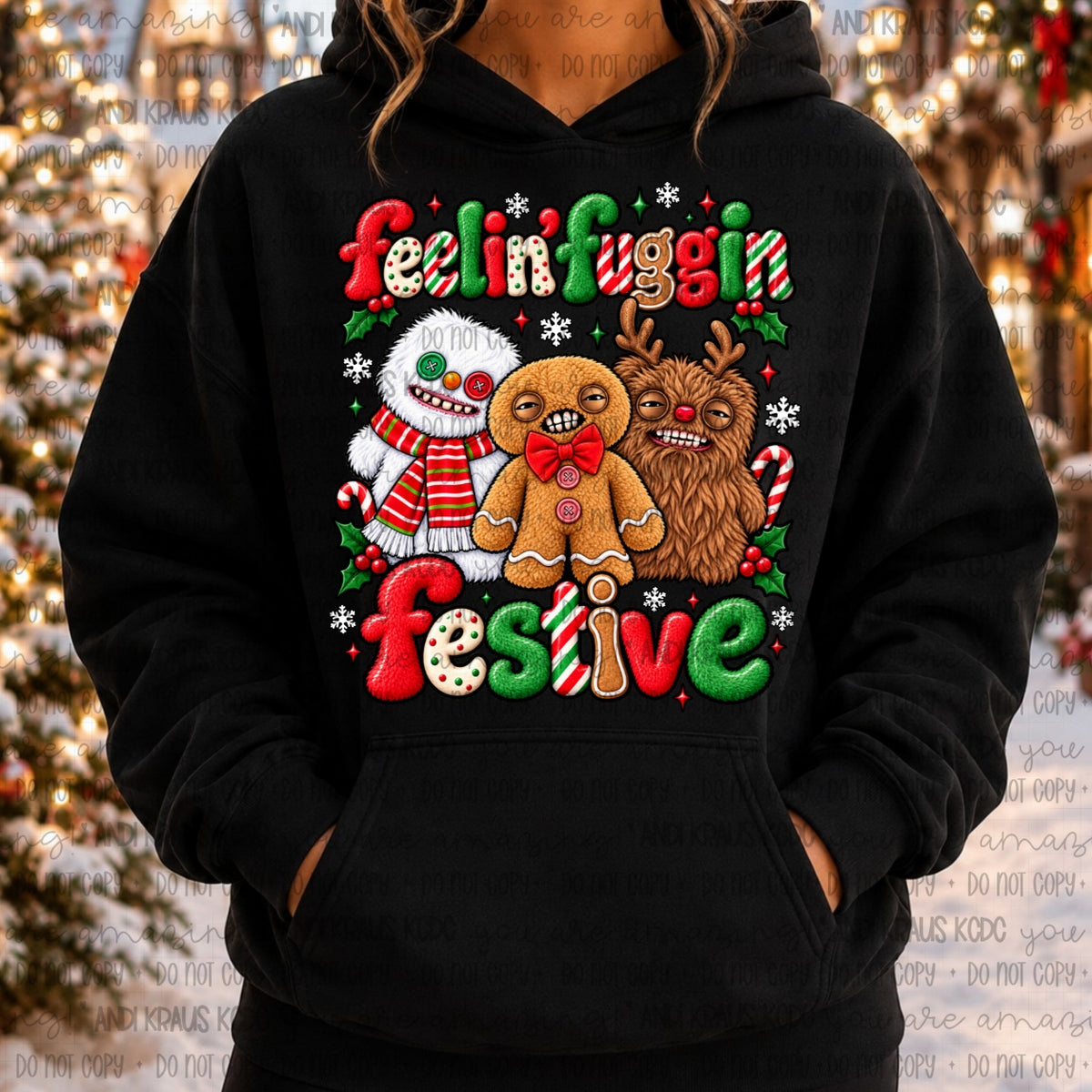Feelin’ Fuggin Festive DTF Print