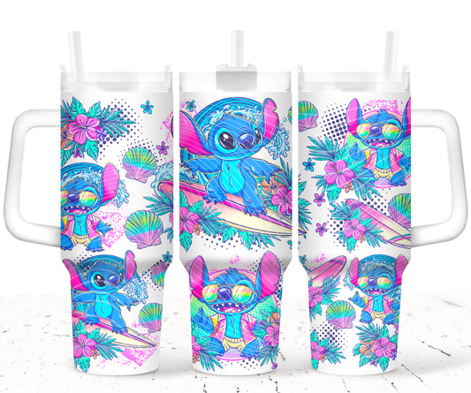 Summertime Stitch 40 oz Tumbler Prints