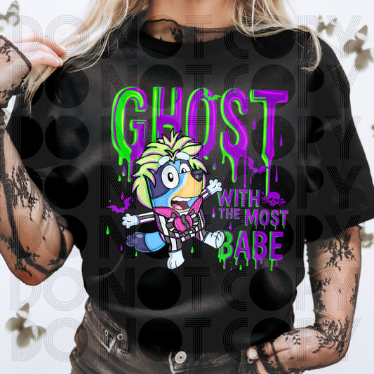 Ghost With The Most Bluey DTF Prints