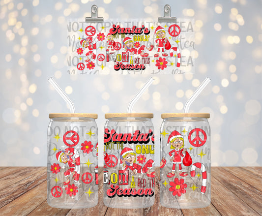 Santa’s Not The Only Icon 16 oz Glass Wraps