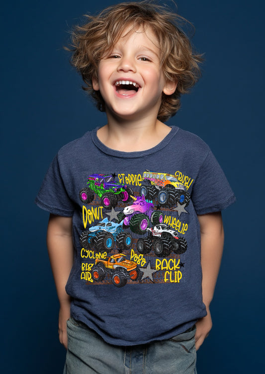 Monster Truck Tricks DTF Print