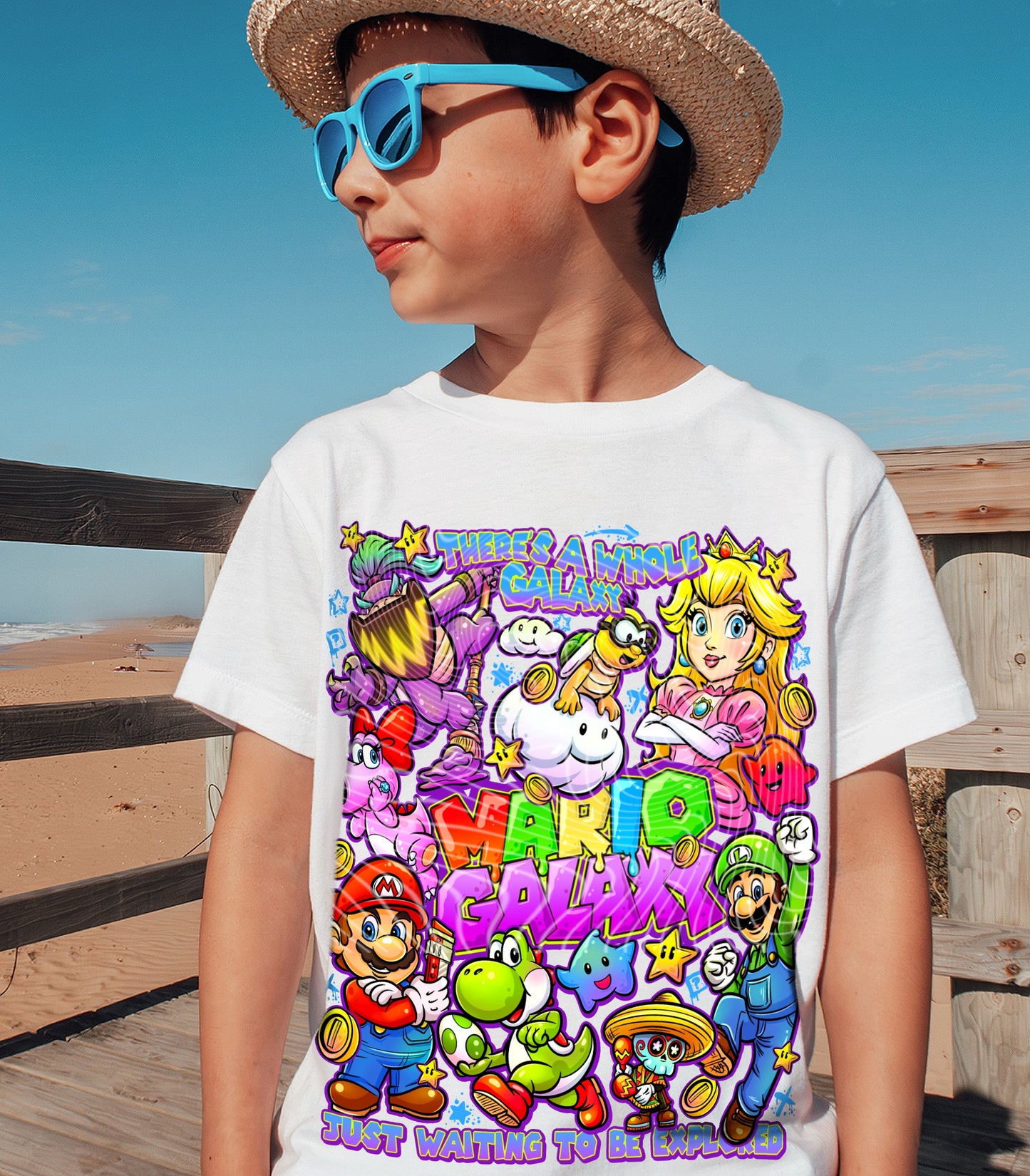 Mario Galaxy (Double Sleeve) DTF Prints
