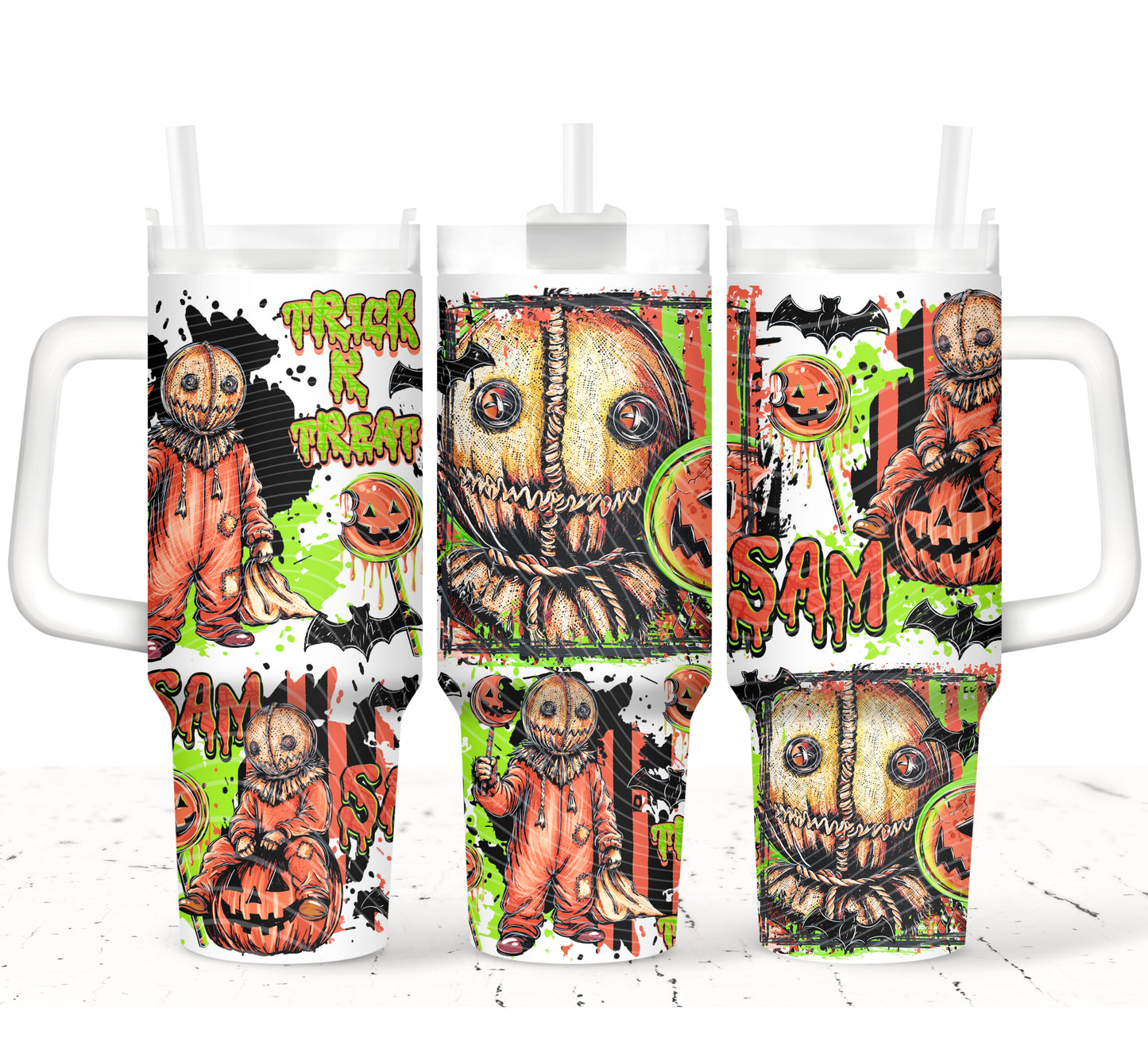 Horror Sam 40 oz Tumbler Prints