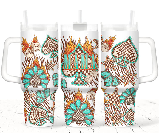 Mama Spades 40 oz Tumbler Prints