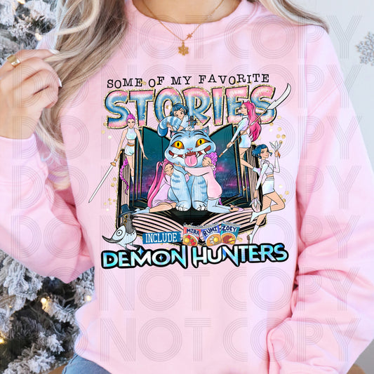 Favorite Stories Include Demon Hunters DTF Prints