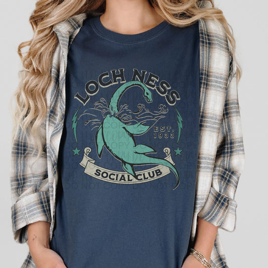 Loch Ness Social Club DTF Print