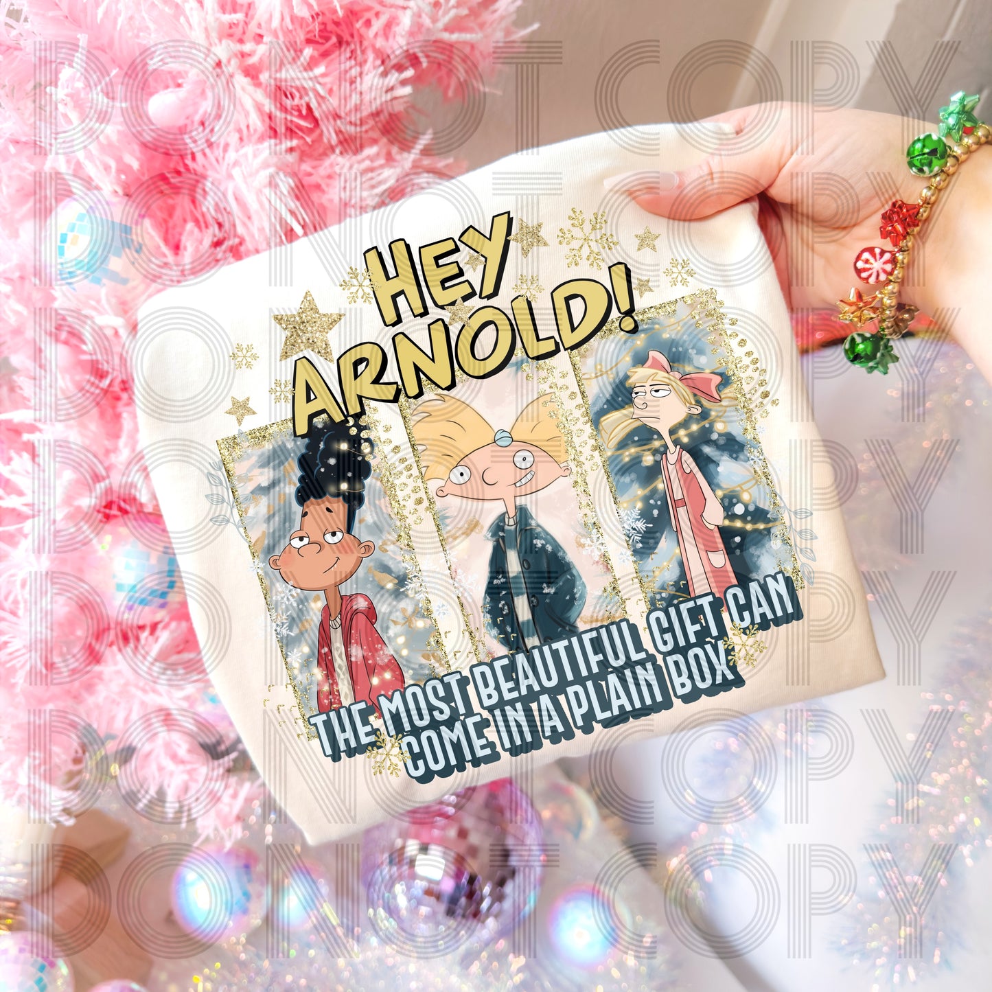 Christmas Hey Arnold DTF Print