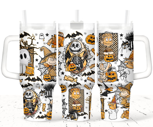 CB Orange Halloween 40 oz Tumbler Print