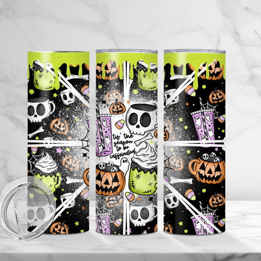 Tis The Season To Be Caffeinated Tumbler Wrap