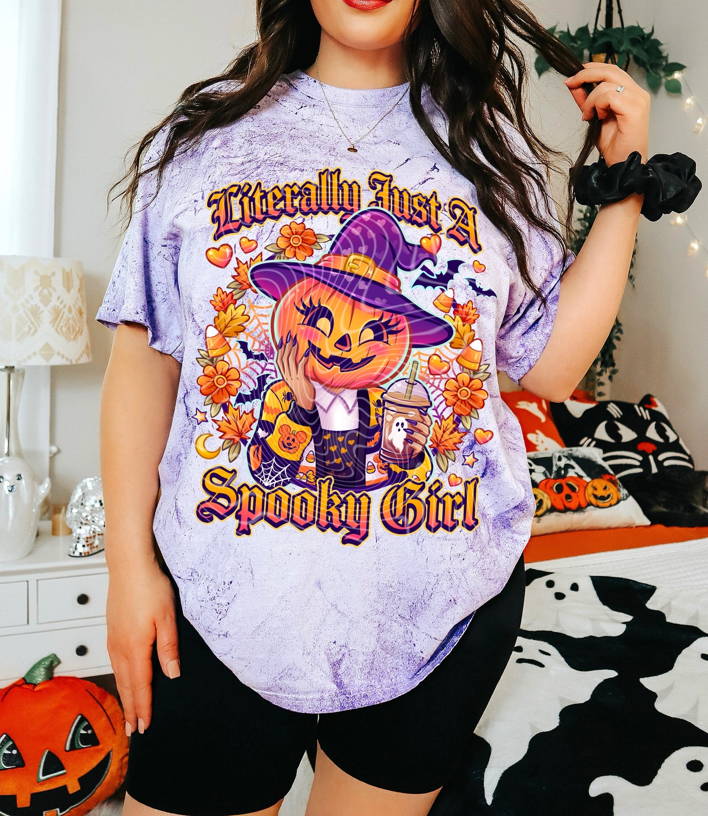 Literally Just A Spooky Girl DTF Print