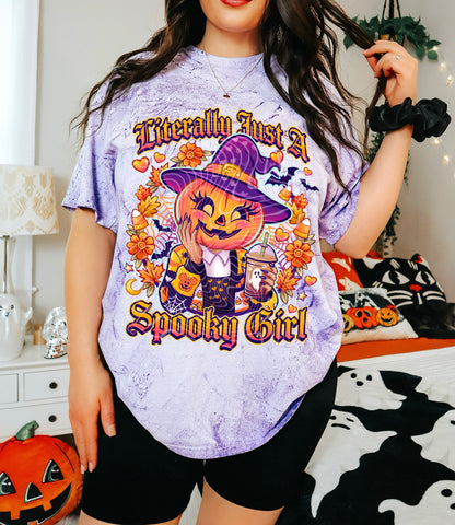 Literally Just A Spooky Girl DTF Print