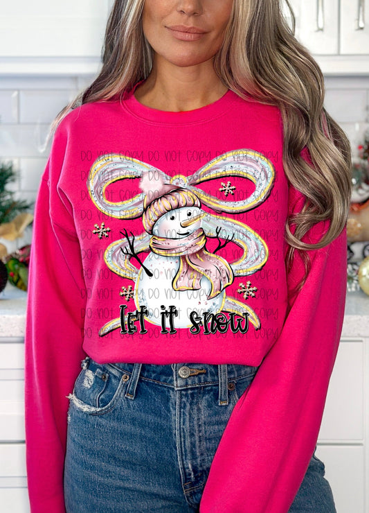 Let It Snow DTF Print