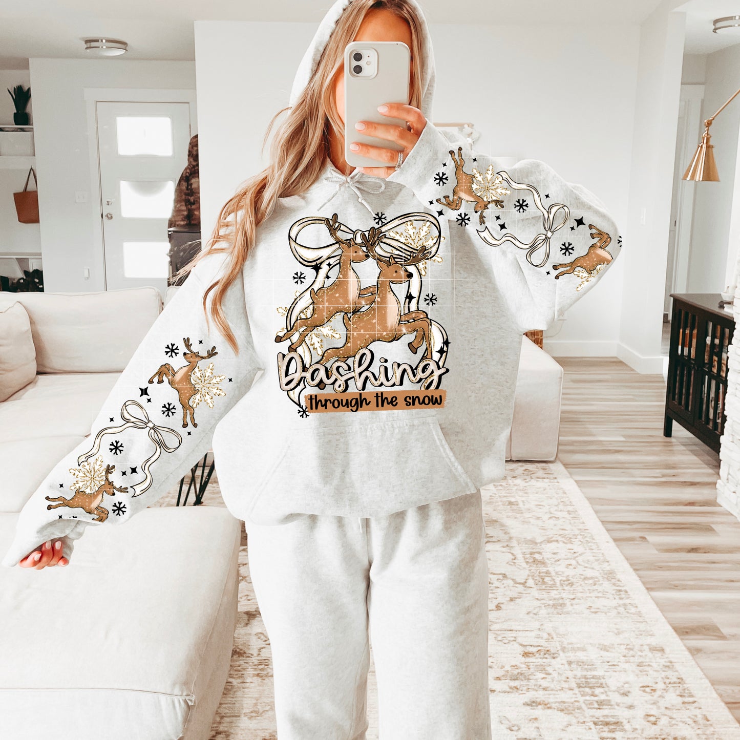 Dashing Through The Snow DTF Print