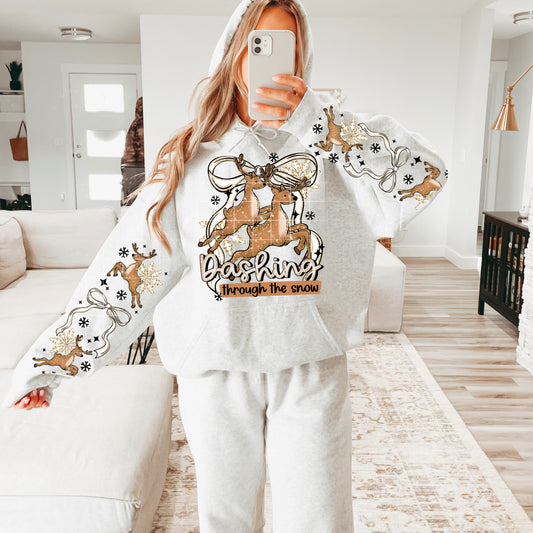 Dashing Through The Snow DTF Print